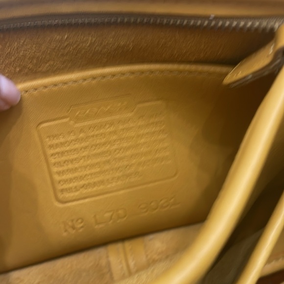 Coach Wendie Vintage Leather Crossbody | Yellow Mustard - Picture 5 of 11